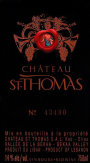 Chateau St. Thomas Rouge 2010  Front Label