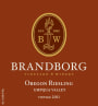 Brandborg Cellars Riesling 2011  Front Label