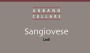 Urbano Cellars Sangiovese 2013  Front Label