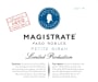 Magistrate Petite Sirah 2014  Front Label