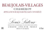 Louis Latour Beaujolais-Village Chameroy 2016  Front Label