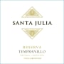 Santa Julia Reserva Tempranillo 2007  Front Label