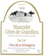 Jerome Choblet Clos de la Senaigerie Muscadet 2018  Front Label