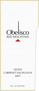 Obelisco Estate Cabernet Sauvignon 2007 Front Label