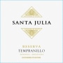 Santa Julia Reserva Tempranillo 2012  Front Label