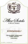 Alex Sotelo Cellars Dalraddy Vineyard Zinfandel 2006  Front Label