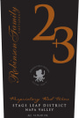 Robinson Family Vineyards Two + Three Stags Leap District Proprietary Red Wine 2013  Front Label