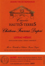 Chateau Fourcas Dupre Hautes Terres Rouge 2012  Front Label
