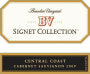 Beaulieu Vineyard Signet Collection Cabernet Sauvignon 2009 Front Label