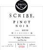 Scribe Carneros Pinot Noir 2010 Front Label