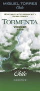 Miguel Torres Tormenta Reserva Viognier 2006  Front Label