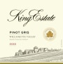 King Estate Willamette Valley Pinot Gris (375ML half-bottle) 2022  Front Label