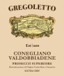 Luigi Gregoletto Prosecco Superiore Conegliano Valdobbiadene Extra Dry  Front Label