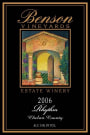 Benson Vineyards Estate Winery Rhythm 2006 Front Label