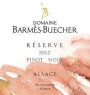 * Reserve Pinot Noir 2012 Front Label