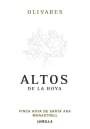 Olivares Altos de la Hoya Monastrell 2009  Front Label