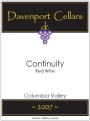 Davenport Cellars Continuity 2007 Front Label