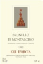 Col d'Orcia Brunello di Montalcino 1990 Front Label