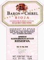 Marques de Riscal Baron de Chirel Reserva 2002  Front Label