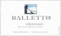 Balletto Winery Zinfandel 2010  Front Label