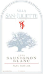 Villa San-Juliette Sauvignon Blanc 2008 Front Label