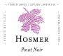 Hosmer Winery Pinot Noir 2015 Front Label