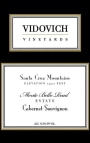 Vidovich Vineyards Vidovich Vineyards Monte Bello Road Estate Cabernet Sauvignon 2012  Front Label