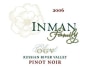 Inman Family OGV Olivet Grange Vineyard Pinot Noir 2006 Front Label