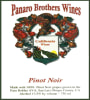 Panaro Brothers Winery Pinot Noir 2010  Front Label