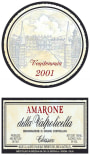 Bertani Amarone della Valpolicella Classico 2001  Front Label