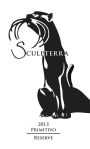 Sculpterra Winery Reserve Primitivo 2013  Front Label