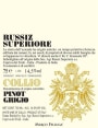 Marco Felluga Russiz Superiore Collio Pinot Grigio 2015  Front Label