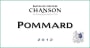 Chanson Pere & Fils Pommard Rouge 2012 Front Label