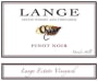 Lange Winery Dundee Hills Estate Vineyard Pinot Noir 2011  Front Label