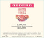 Oddero 'United Vines' Langhe Rosato 2021  Front Label