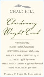 Chalk Hill Wright Creek Chardonnay 2014 Front Label