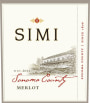 Simi Sonoma County Merlot 2011 Front Label