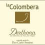 La Colombera Derthona 2020  Front Label