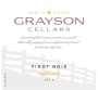 Grayson Cellars Lot 5 Pinot Noir 2018  Front Label
