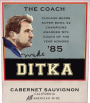 Mike Ditka The Coach Cabernet Sauvignon 2014  Front Label