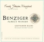 Benziger Frank Johnson Vineyard Sauvignon Blanc 2015  Front Label