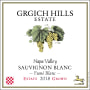 Grgich Hills Estate Sauvignon Blanc (375ML half-bottle) 2018  Front Label