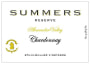Summers Estate Stuhlmuller Vineyards Reserve Chardonnay 2015  Front Label