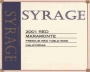 Mara Syrage 2001  Front Label