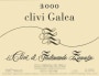I Clivi Clivi Galea Rosso 2000  Front Label