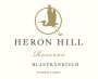 Heron Hill Winery Reserve Blaufrankisch 2013 Front Label