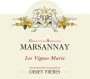 Domain Derey Brothers Marsannay Les Vignes Marie 2014 Front Label