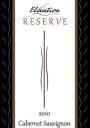 Elevation Cellars Reserve Cabernet Sauvignon 2010 Front Label