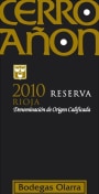 Bodegas Olarra Rioja Cerro Anon Reserva 2010  Front Label