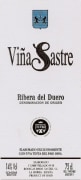 Vina Sastre Ribera del Duero 2017  Front Label